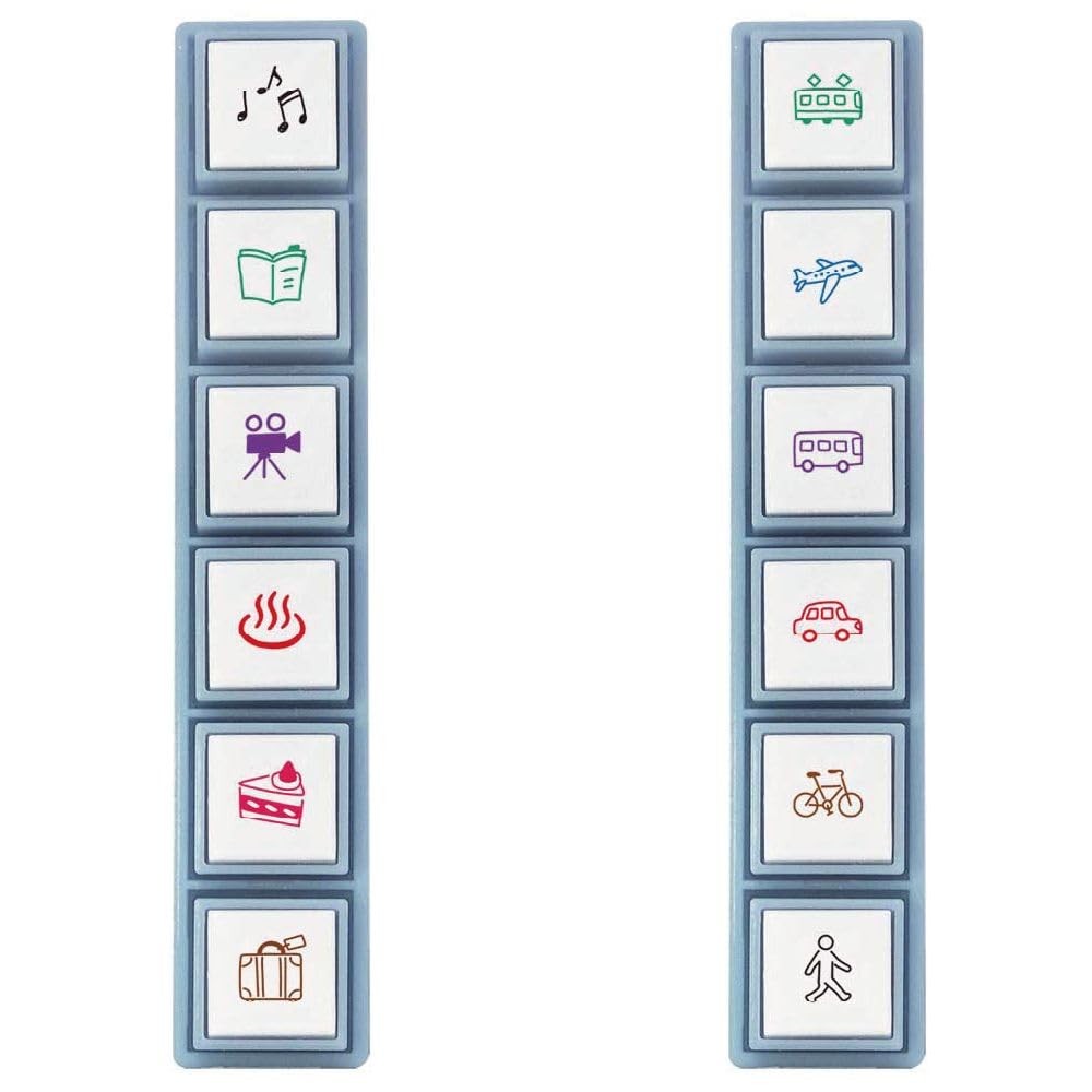 Face Stamps Pick Set of 2 Hobbies Vehicles Children's [Set] It! & 1870-010