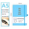 A5 Soft Leather Notebook: Multi-Color Options, Customizable, Thickened Pages, Ideal for Students and Business.