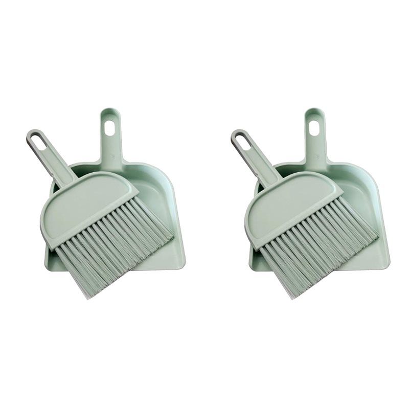 Hedgehogs And Other Small Animals - Mini Dustpan And Brush Set Cleaning Tool For Animal Waste (2 Pack)