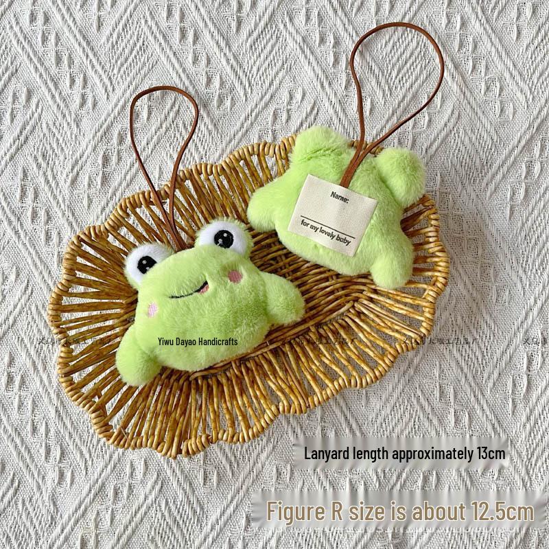 Cute Rabbit Frog Plush Pendant - Animal Series Ornament & Gift