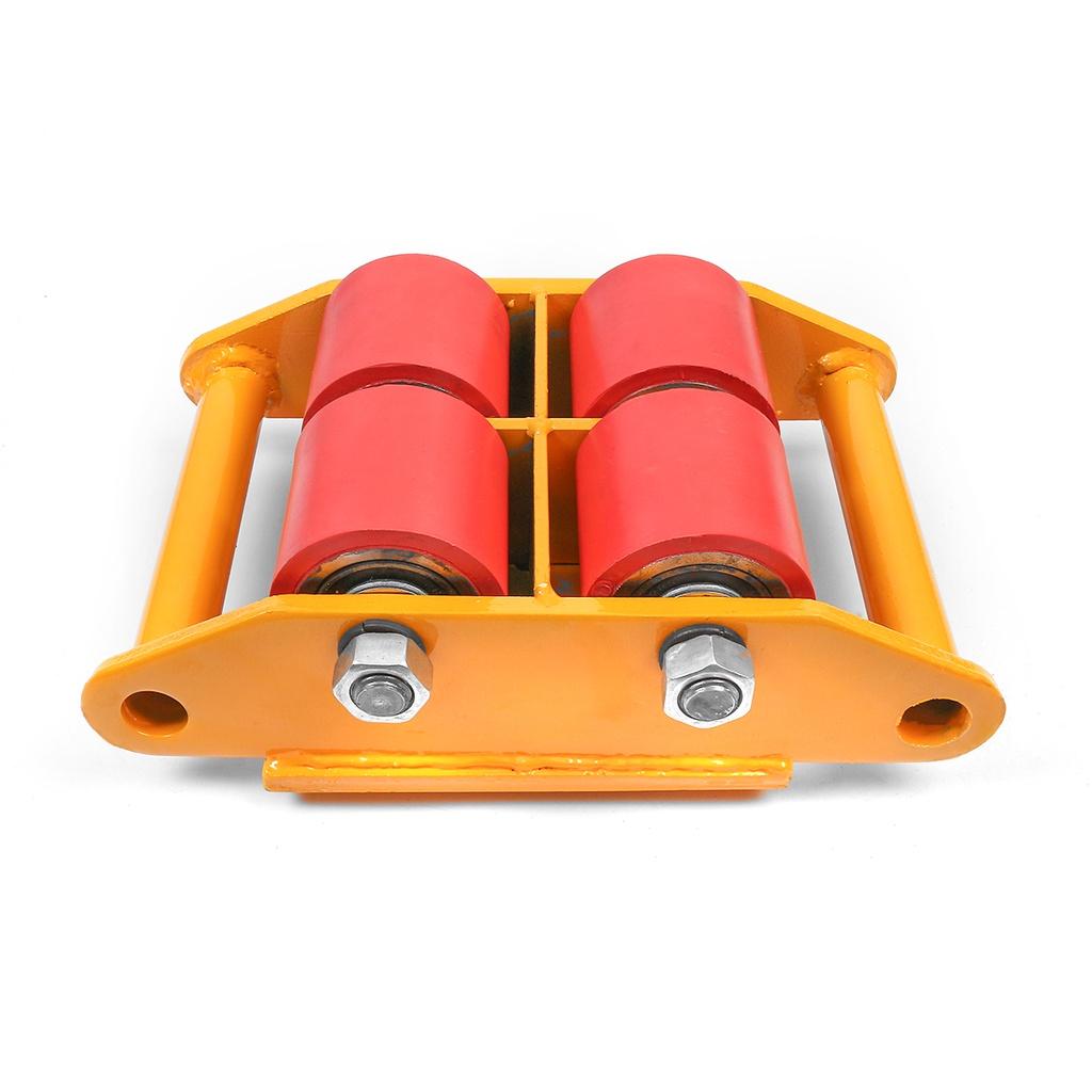 Cast Steel And PU Durable Machine 6T/13200lb Dolly Skate Machinery Roller Mover Cargo Trolley