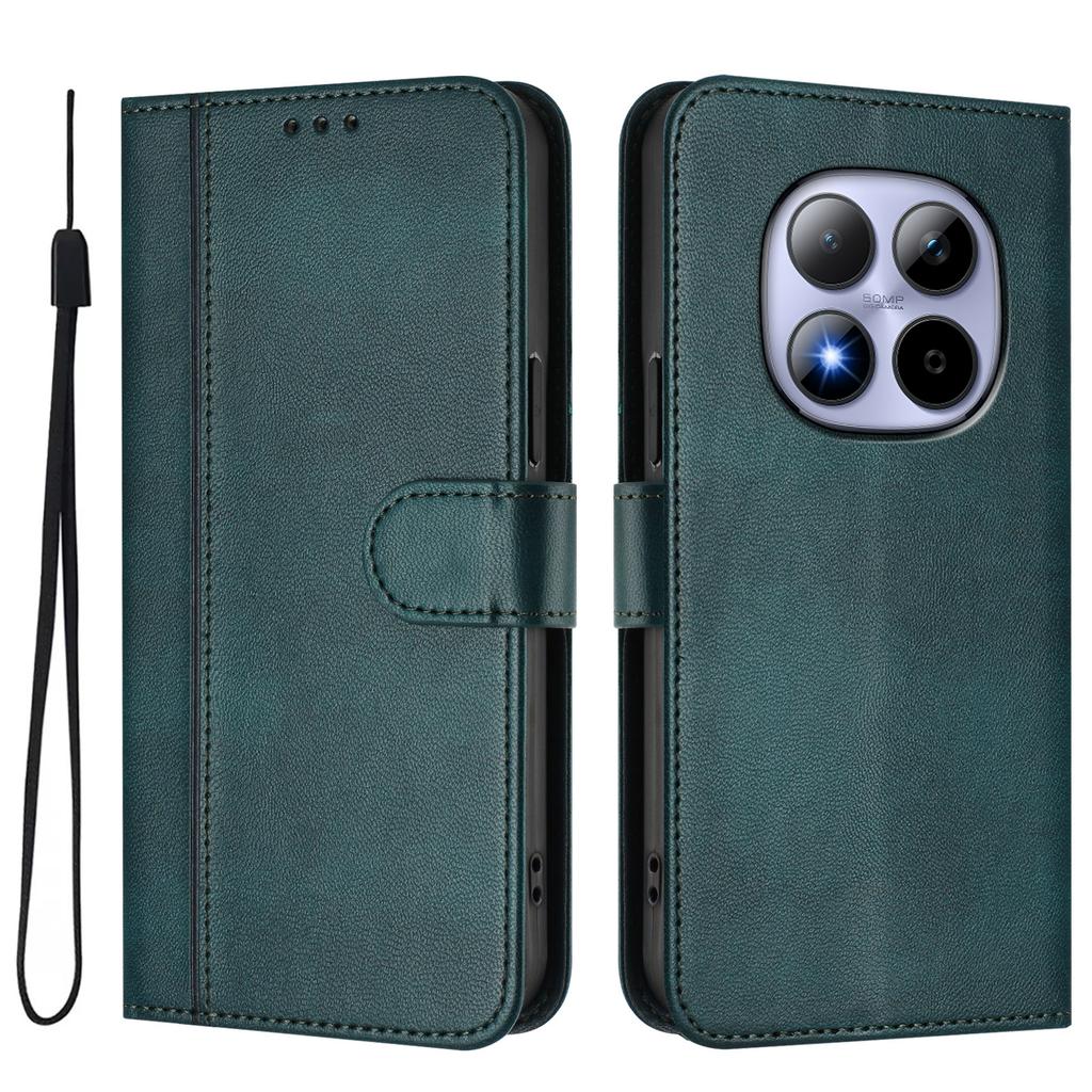 For Xiaomi Redmi Note 15 Pro 5G Cases Wallet Stand Retro Texture Leather Phone Cover with Lanyard