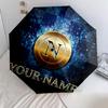 1 PC Automatic Folding Umbrella - SSC Napoli Custom Name Pattern, Portable & Foldable Design with 8 Ribs, Christmas Birthday Gifts