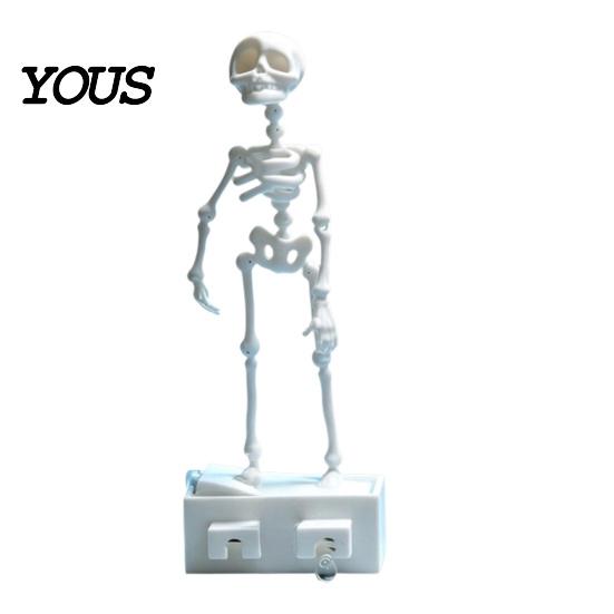 Scheletro Impermeabile Ecologico per Halloween Acquario Scheletro Danzante, Articolazioni Mobili Azionate da Bolle Decorazione Ornamentale Horror Subacquea, Realistico