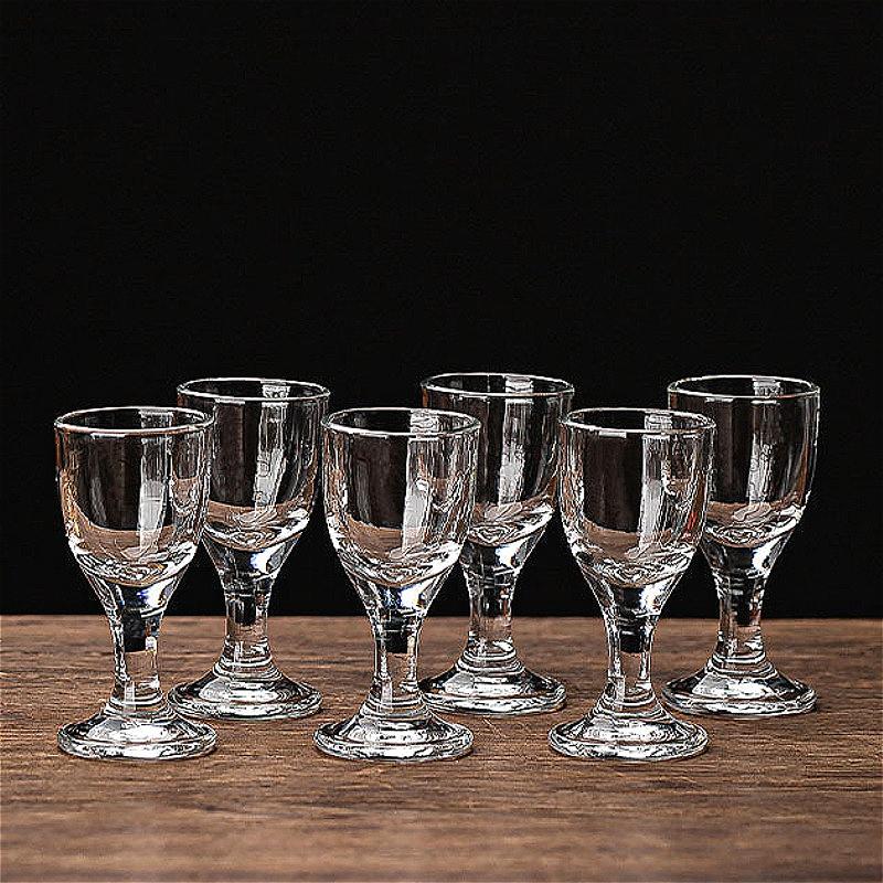 Pahar de vin mic rafinat, Pocal transparent pentru Baijiu, Cupă pentru băuturi spirtoase de petrecere, Ustensile de vin de înaltă calitate, Pahar de shot elegant, Cadouri de sărbători