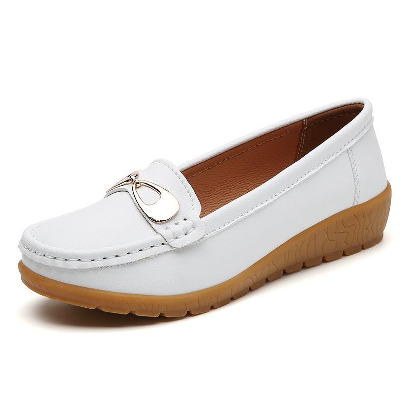 

Large size new women s single shoes, one pedal, light and non-slip casual shoes for women 44 білий