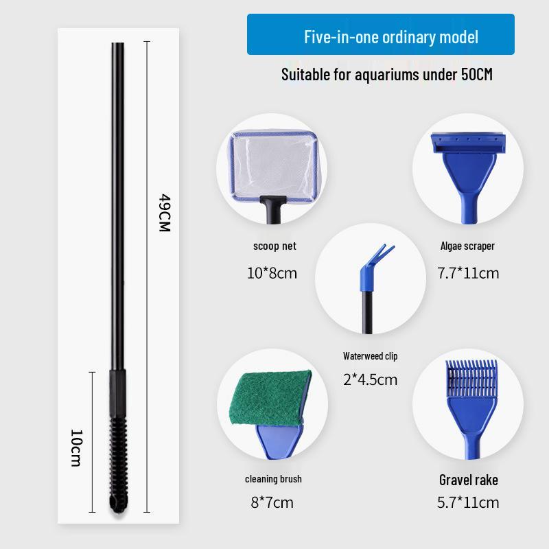 Aquarium Algae Scraper & Moss Remover Brush