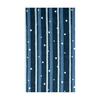 Hamamonyo Tenugui Towel - Arare-dama and Stripes Pattern, 100% Cotton, Approx. 34cm X 90cm, Dyed, Raw Edge