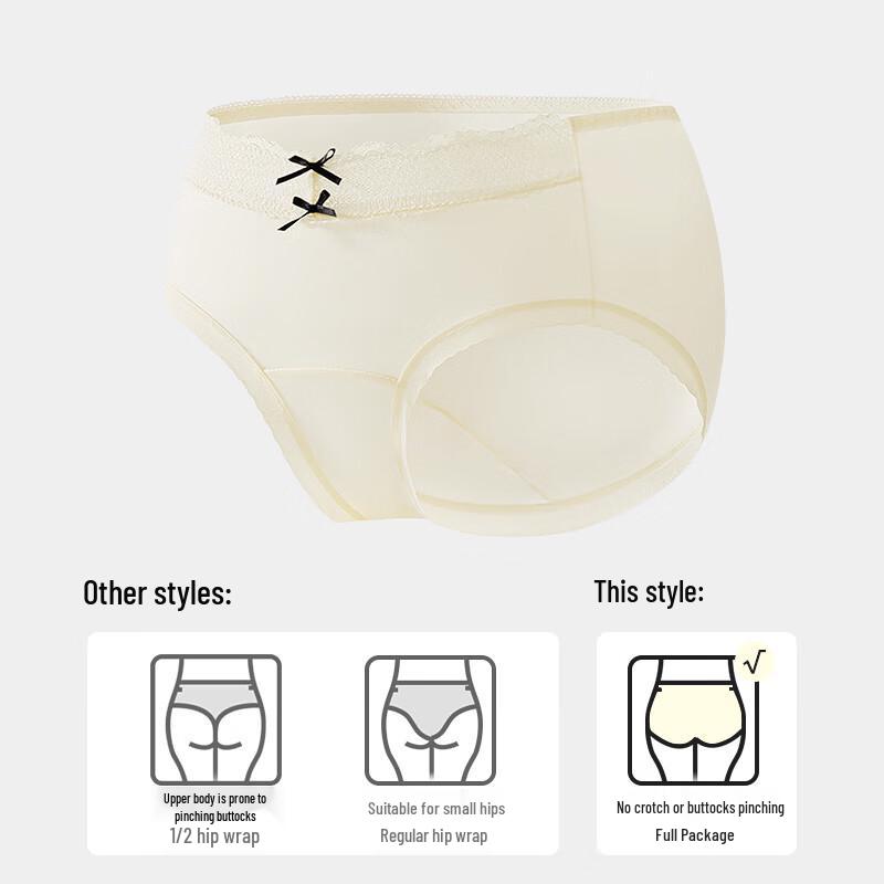 Odifen Women's Seamless Breathable Satin Briefs