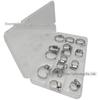 15-Piece 201 Stainless Steel Adjustable Hose Clamps (6-29mm)