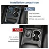 Chrome Front Center Console Shifter Cup Holder Cover for Durango &Grand Cherokee