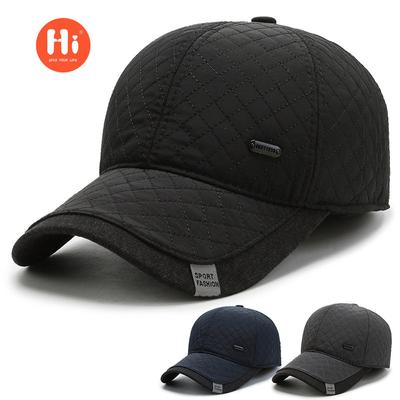 Winter Hat Men's Ear Protection Duck Tongue Baseball Cap Autumn and Winter Warm Thickened Hat Cap