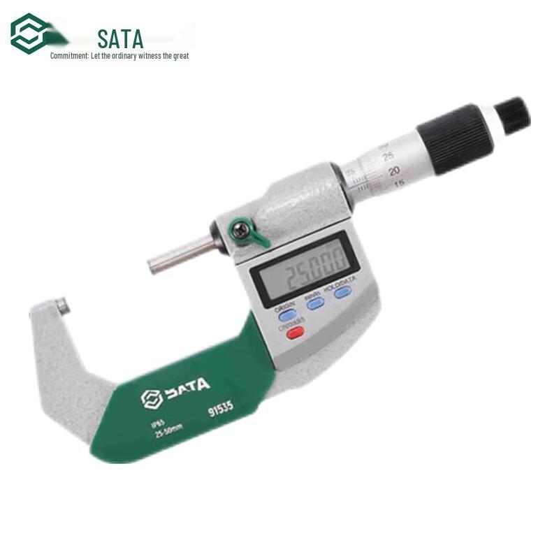 SATA 91535 Digital Outside Micrometer 25-50MM