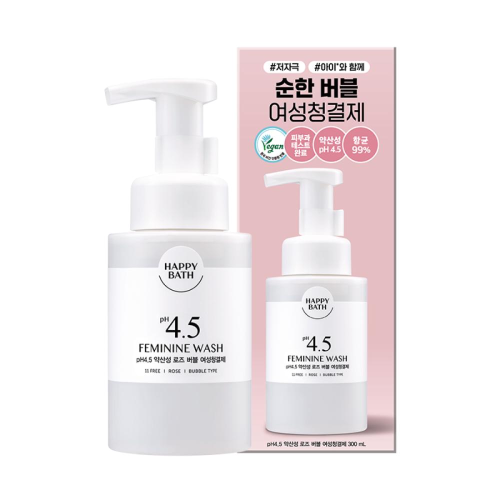 [HAPPY BATH] Feminine Wash pH4.5 <Gel Type , Bubble foam>