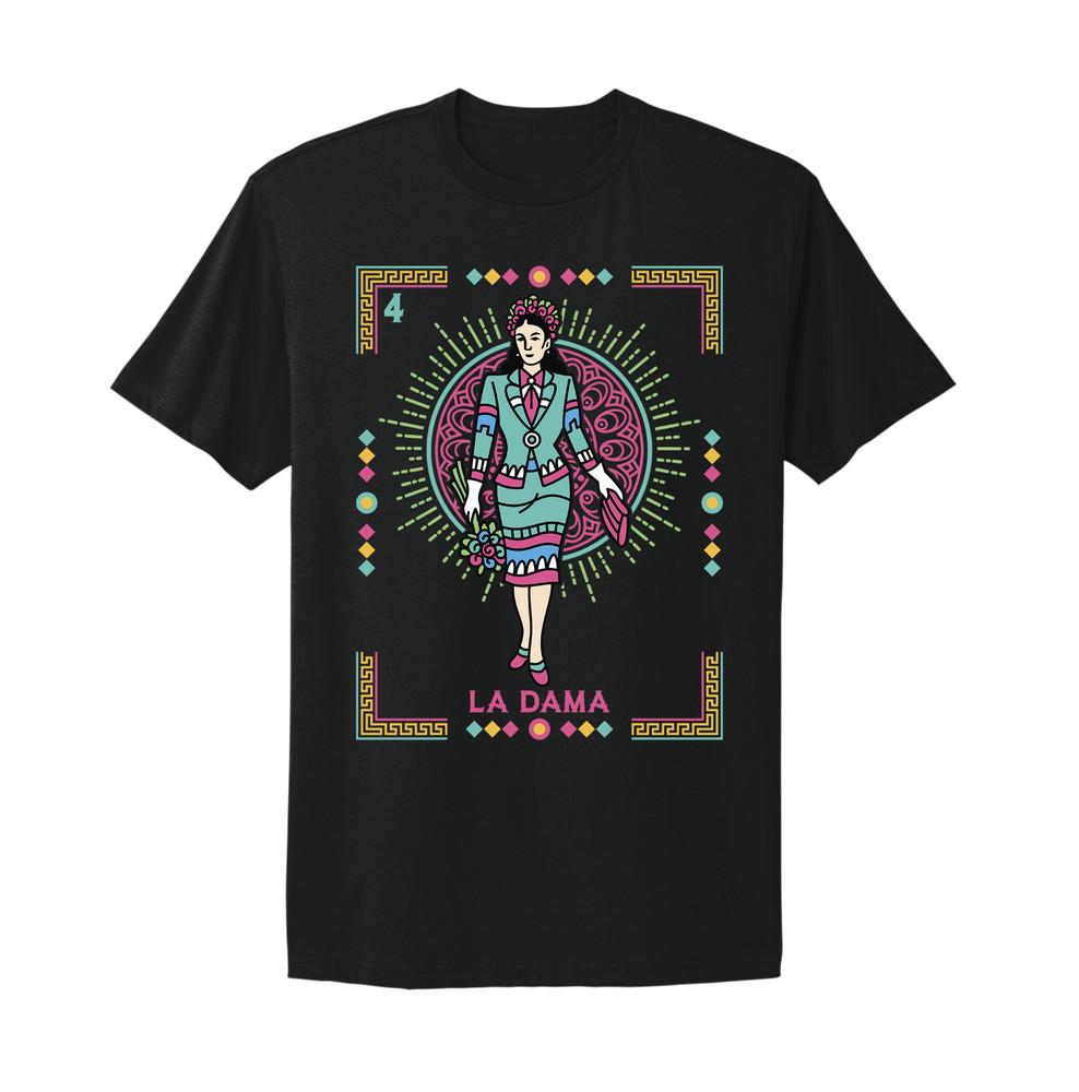 La Dama Tarjeta Loteria Mexican Bingo T-Shirt