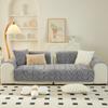 Autumn and Winter Plush Wavy Solid Color Sofa Cushion Modern Simple Super Soft Non-slip Sofa Cushion Towel.