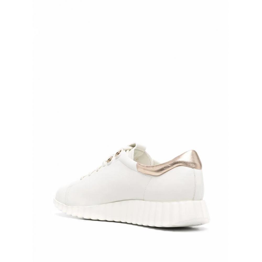 Salvatore Ferragamo Ferragamo Gancini Low Top Sneakers White