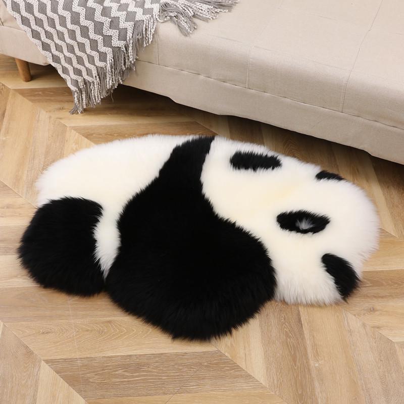 Popular Cartoon Animal Floor Mat: Panda, Koala, Puppy Wool Children s Seat Cushion Blanket Panda Huahua