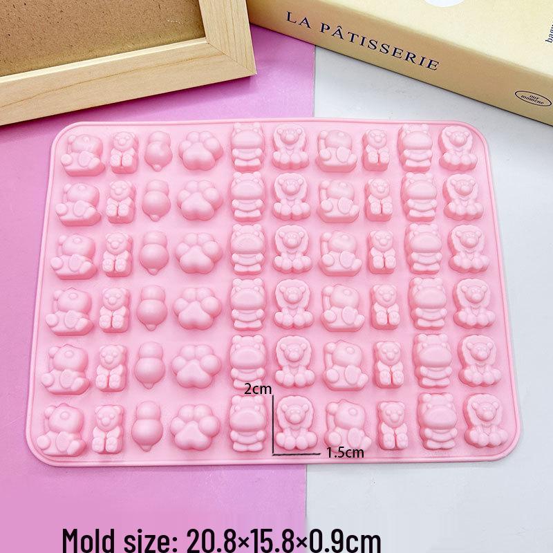 

Міні мультяшна тварина силіконова форма для воску, цукерок та прикрас для торта