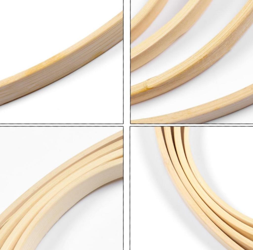 Dia 8-40cm Embroidery Hoops Frame Kit Bamboo Embroidery Hoop Rings For DIY Sewing Cross Stitch Needle Craft Tool Festival Decor