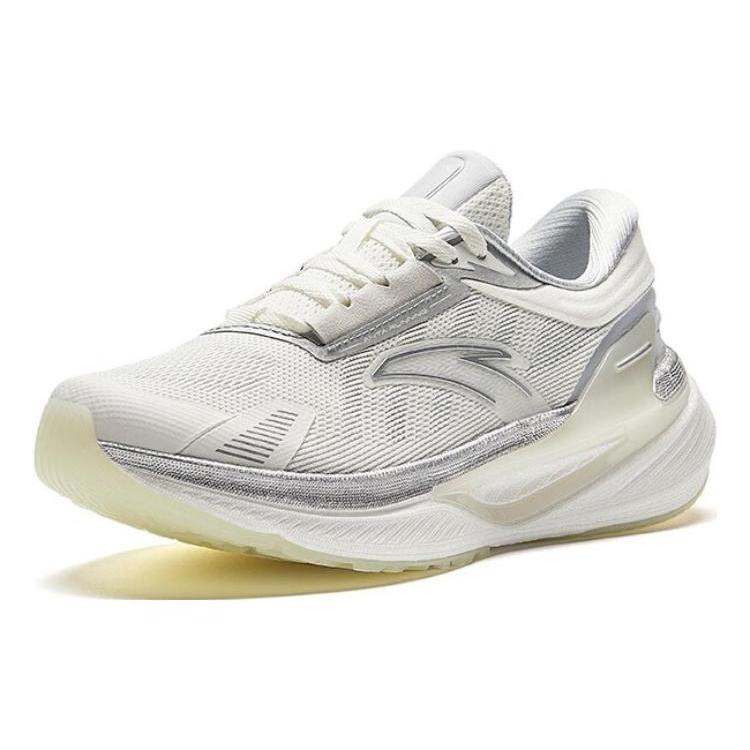 Anta Cushioning Abrasion Resistant Lightweight Low top Running Shoes Women's White 922415551-1