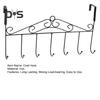 Wall Mounted Coat Rack with Hooks Durable Construction Strong Load-bearing Easy To Install Hat Towels Clothes Hanger Hooks