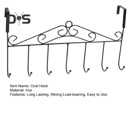 Wall Mounted Coat Rack with Hooks Durable Construction Strong Load-bearing Easy To Install Hat Towels Clothes Hanger Hooks