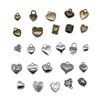 10pcs Heart Charms For Jewelry Making Antique Bronze Silver Color DIY Crafts Making Findings Handmade Tibetan Jewelry