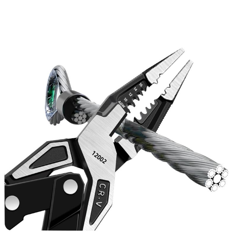 Versatile Multifunctional Combination Pliers With Ergonomic Grip For Home Repair Cable Cutters And Screw Gripping