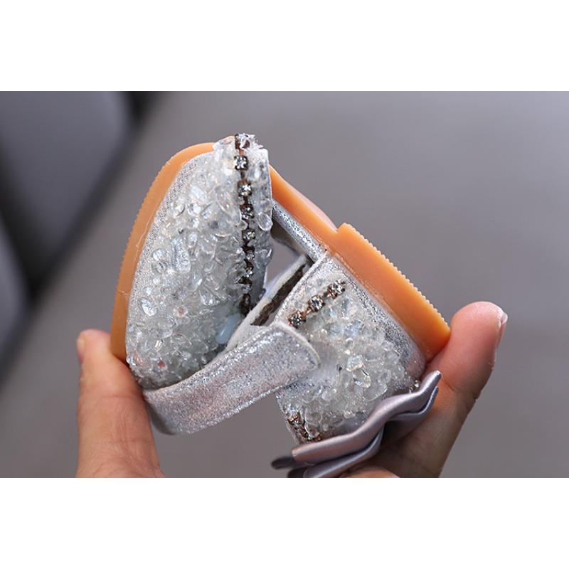 Spring-summer-autumn Bowknot Korean Rhinestone Soft-soled Girls' Sandals, Princess Shoes, Children's Shoes, Spring-style Girls' Leather Shoes