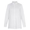 Loose Fit Cotton Shirt Women 2026 Roll Collar Long Sleeve Button-Down Blouse Casual Office Wear