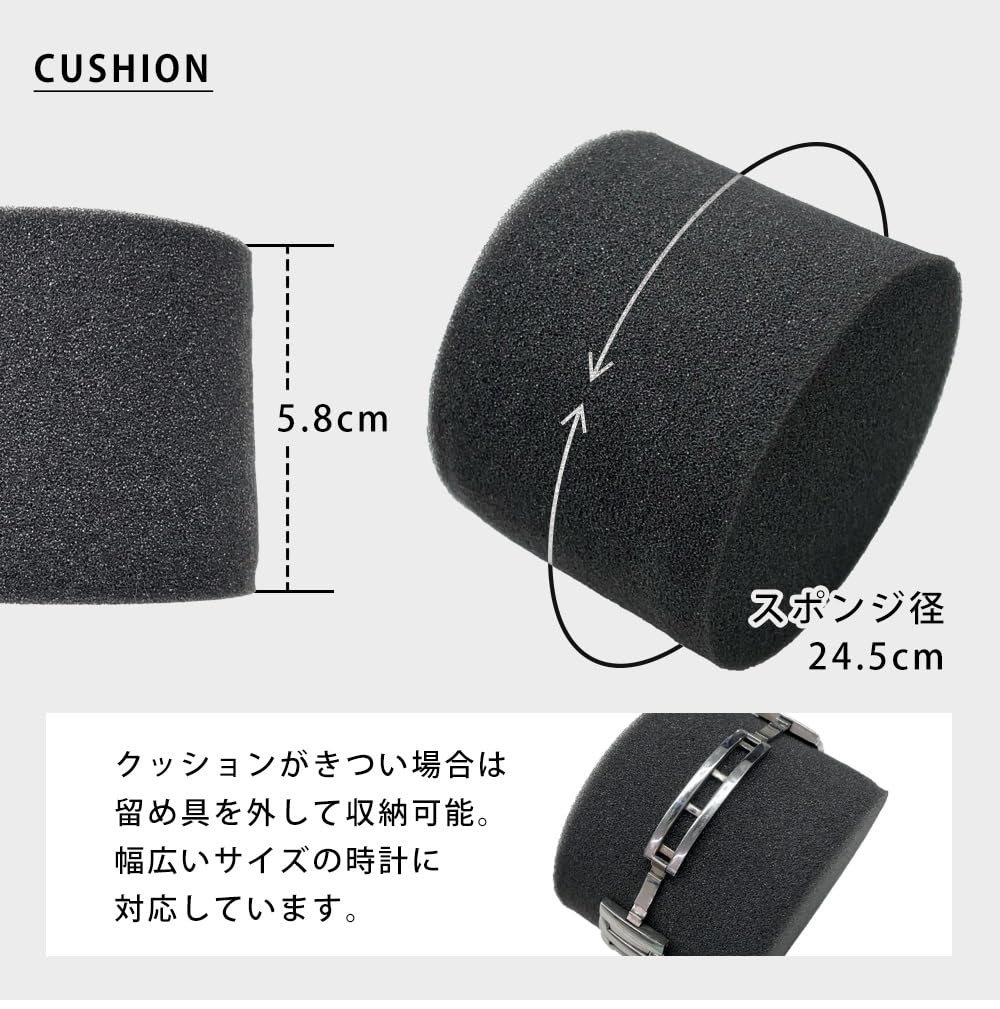 IGIMI Luxury Watch Box for Single Watch, Matte Black, BI324185, Officially Imported