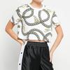 Nike Gold Chain Print Short Sleeve T-Shirt Women Tops White CI9356-100