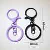 5pcs Multi-colors DIY Keychain Accessories Lobaster Clasp Hooks with 30mm Kring Ring Connector for DIY Pendant Jewelry Making
