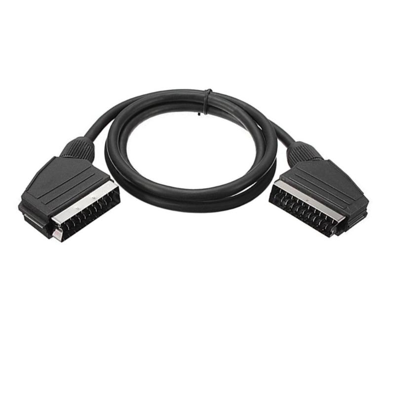 SCART-Stecker auf SCART-Stecker 21-Pin Datenverbindungskabel Scart-Kabel Scart-Schnur Für Videokonverter Spielkonsolen-Zubehör