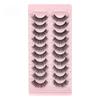 Hot Selling One Piece 7D Curly Natural Simulation Eyelashes Messy Dense and Large Curvature Eyelashes 10 Pairs Can Be Reused