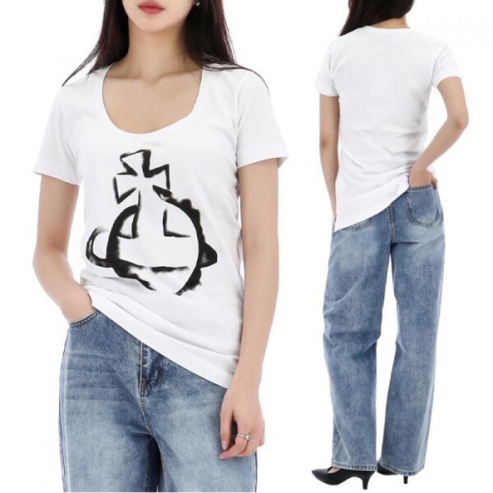 

Vivienne WesTwood 25ss STencil Orb Roller ShorT Sleeve T shirT 3g010034 J001m XS