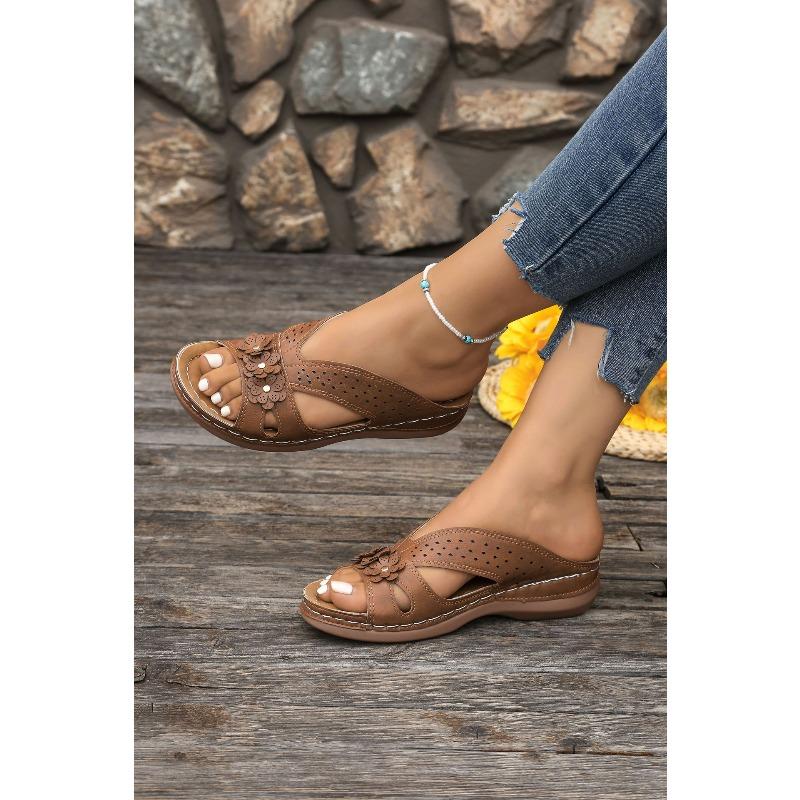 New Summer 2026 Collection Women's Sandals Women's Wedge Flower Beach Sandals and Slippers
