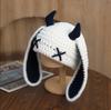 Popular Funny Devil Corner Knitted Hat Handmade Cute Ear Warm Cover Wool Hat Spot