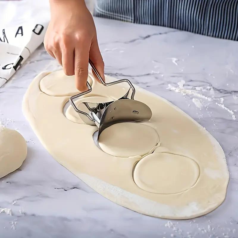 Stampo per ravioli fai da te, lama rotonda per tagliare la pasta, dispositivo per ravioli, involucro per ravioli, utensili manuali per la casa