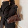 Modern Pu Material Shoulder Tote Bag With Spliced Design For Casual Outings And Trendy Looks
