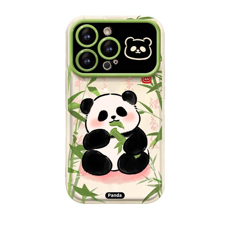 

Подходит для Apple 15 Чехол для мобильного телефона iPhone 13/14 Bamboo Panda Chain 12mini Flip Mirror 11 Cute 6 iPhone 6s Plus