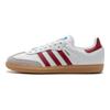 adidas Mens Samba OG White Burgundy Gum Unisex Sneakers Cloud-White IF3813