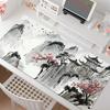 Chinese ink landscape painting Mouse Pad Square Office Gaming Desk Mat Waterproof Non-Slip Rubber Decorative