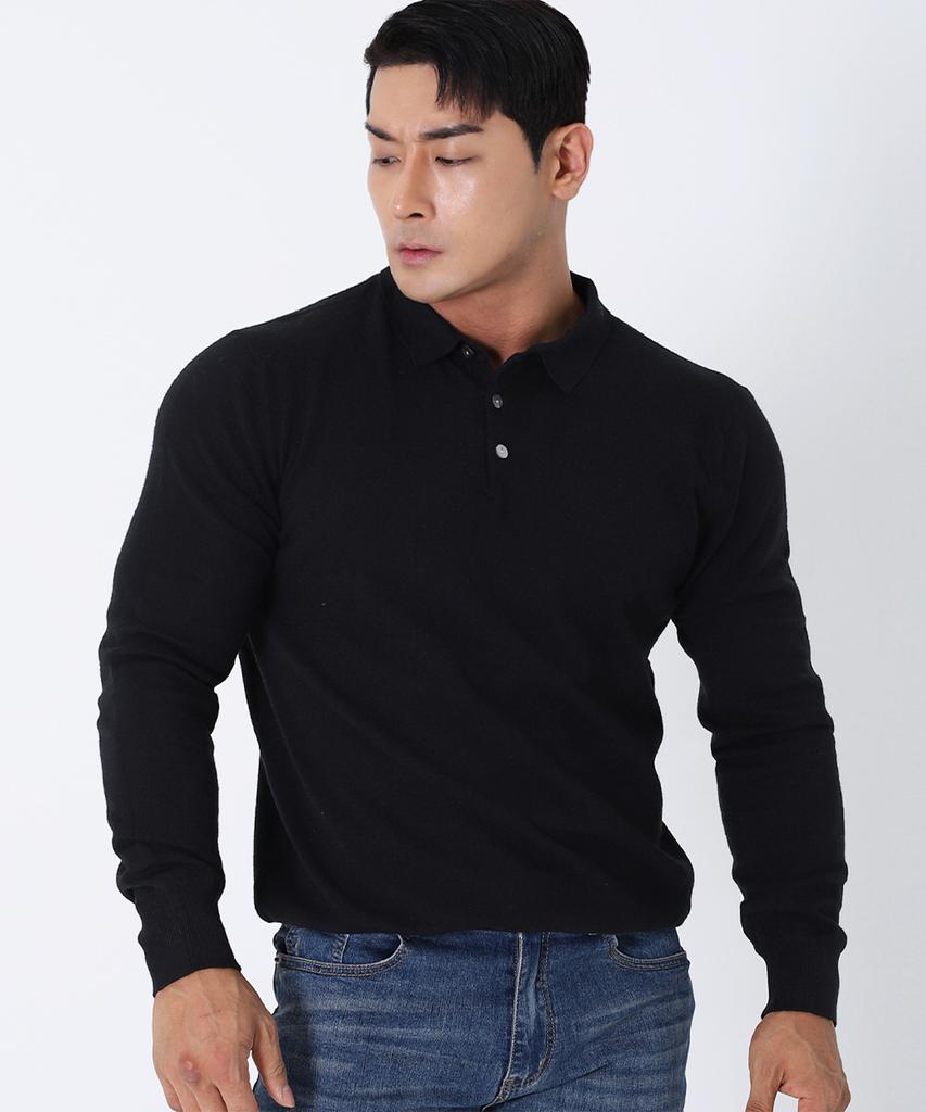 Bestfit 2-Pack Soft Muscle Fit Collared Neck Long Sleeve Knit (Type B)