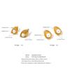 Eetit New Stainless Steel Simulated Pearls Leaf Stud Earrings 18K Golden Plated Chic Daily Jewelry Hypoallergenic