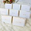 50 Stück Klare Acryl Tischkarten Hochzeit Blanko Rechteckige Sitzkarten Schild Gästenamen Etikett Geburtstagsparty DIY Dekoration