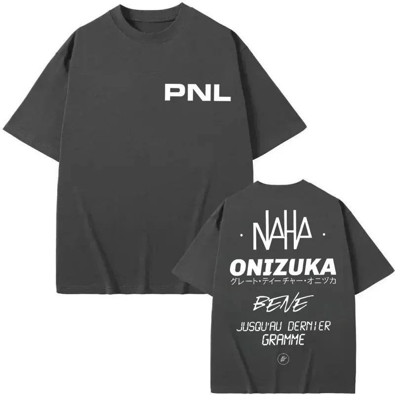 

PNL French Rap Group Onizuka Inspired Graphic T-Shirt, Unisex Oversized Streetwear Casual Cotton T-shirt XXXL