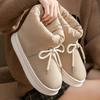 Platform Snow Boots Winter Warm and Velvet 2025 New Fashion Bag Heel Non-slip Comfortable Cotton Shoes