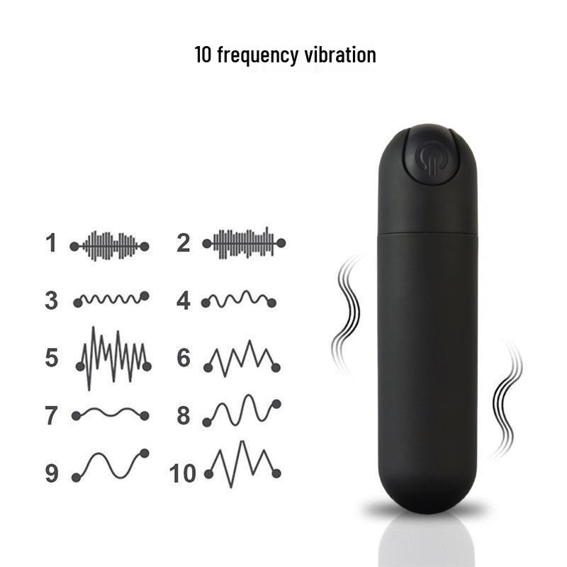 Wiederaufladbarer kabelloser Vibrator mit zehn Modi für Paare - Mini-Massagegerät mit starker Vibrationsspitze und Analplug.